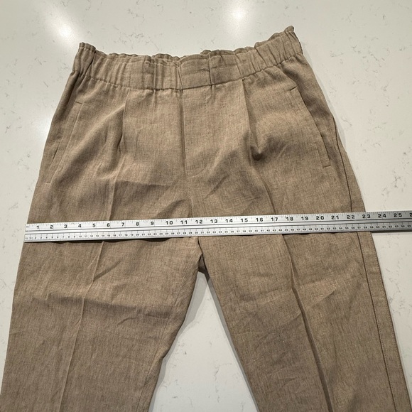 Brunello Cucinelli  Neutral Beige Linen Pants - Picture 7 of 12